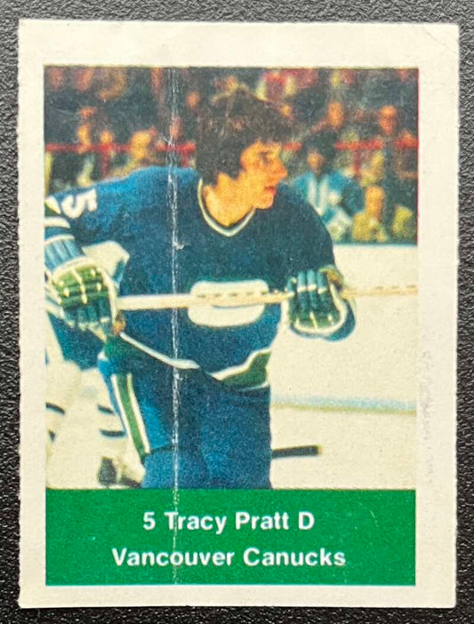 1974-75 Loblaws Hockey Sticker Tracy Pratt Canucks  V75926 Image 1