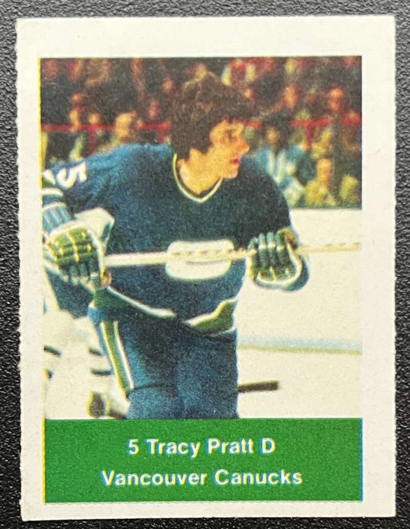 1974-75 Loblaws Hockey Sticker Tracy Pratt Canucks V75927 Image 1