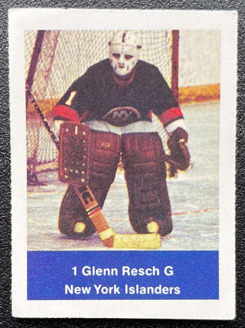 1974-75 Loblaws Hockey Sticker Glenn Resch Islanders V75936 Image 1