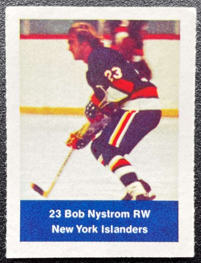 1974-75 Loblaws Hockey Sticker Bob Nystrom Islanders V75942 Image 1