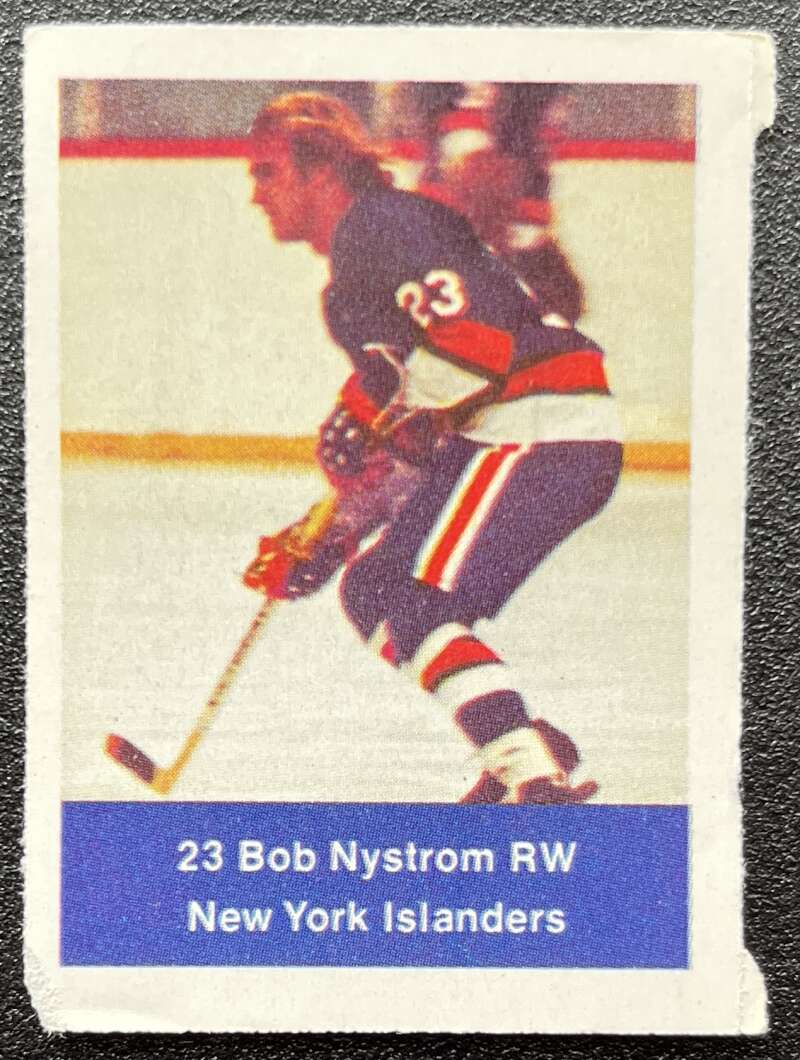 1974-75 Loblaws Hockey Sticker Bob Nystrom Islanders V75943 Image 1