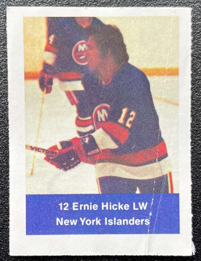 1974-75 Loblaws Hockey Sticker Ernie Hicke Islanders V75946 Image 1