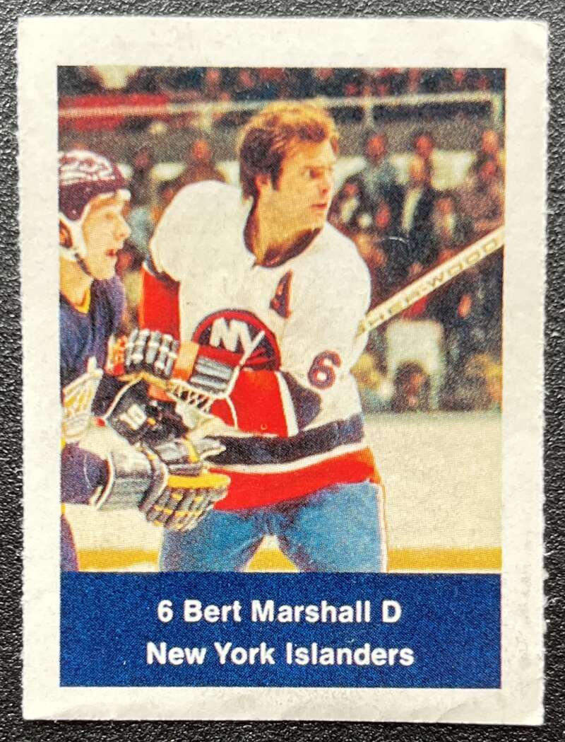 1974-75 Loblaws Hockey Sticker Bert Marshall Islanders V75947 Image 1