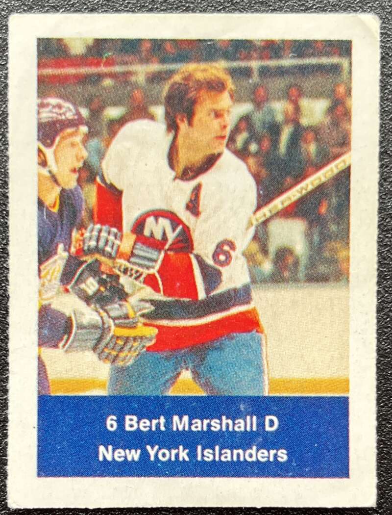 1974-75 Loblaws Hockey Sticker Bert Marshall Islanders V75949 Image 1