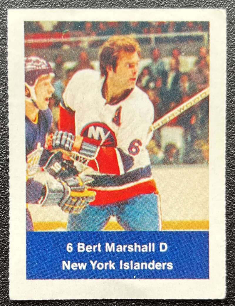 1974-75 Loblaws Hockey Sticker Bert Marshall Islanders V75950 Image 1