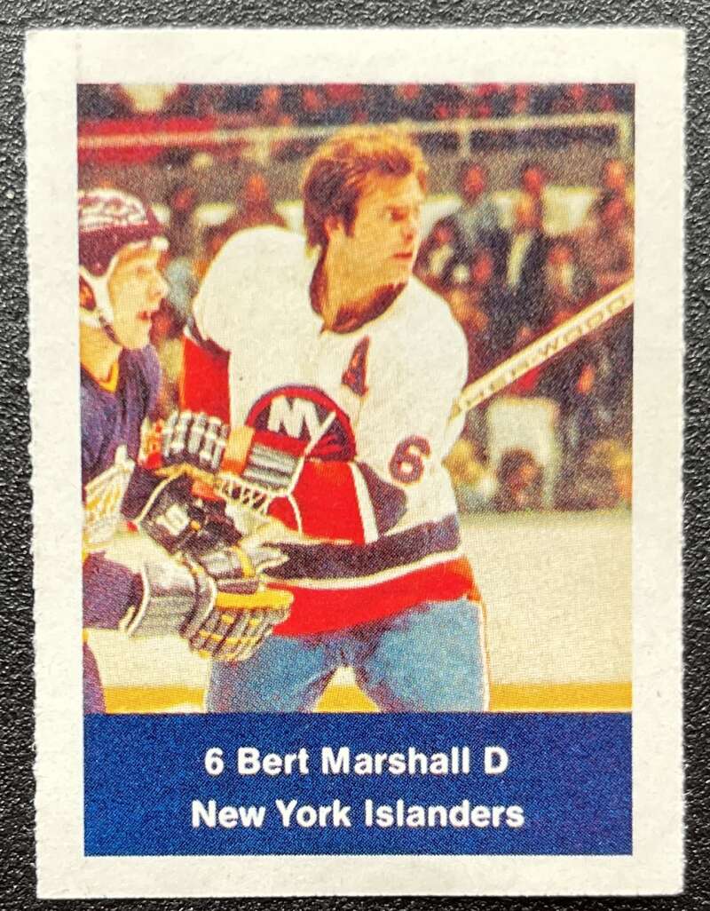 1974-75 Loblaws Hockey Sticker Bert Marshall Islanders V75951 Image 1