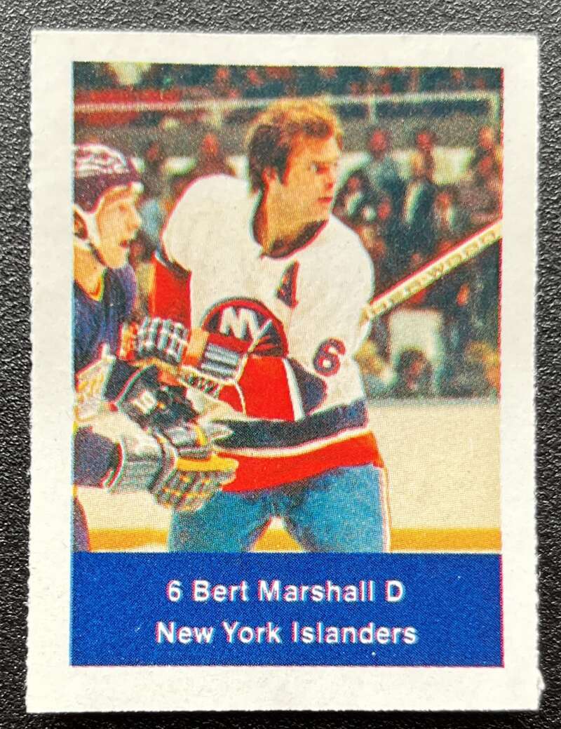 1974-75 Loblaws Hockey Sticker Bert Marshall Islanders  V75952 Image 1