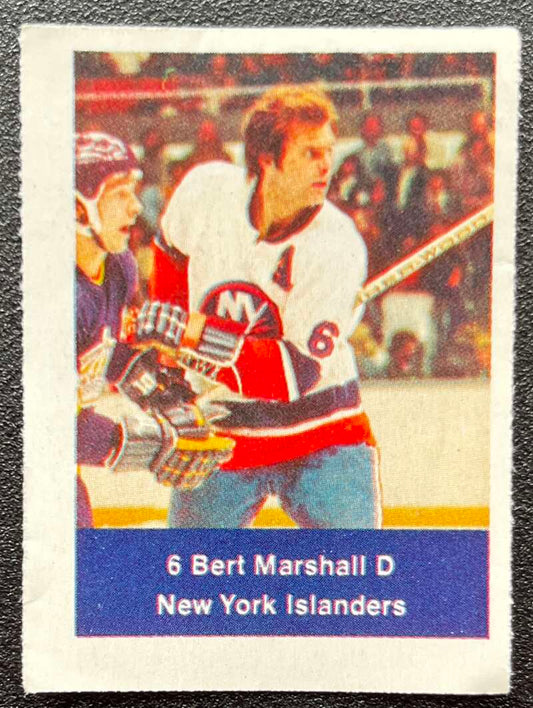 1974-75 Loblaws Hockey Sticker Bert Marshall Islanders  V75953 Image 1