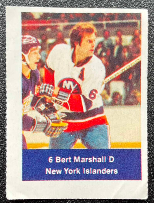 1974-75 Loblaws Hockey Sticker Bert Marshall Islanders  V75954 Image 1