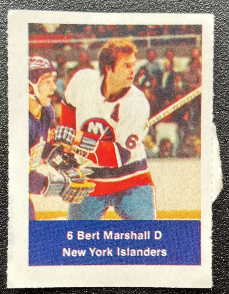 1974-75 Loblaws Hockey Sticker Bert Marshall Islanders V75955 Image 1