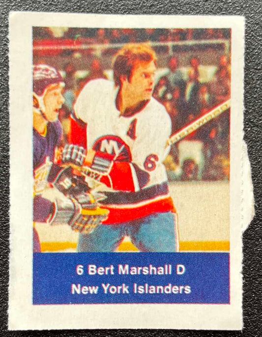 1974-75 Loblaws Hockey Sticker Bert Marshall Islanders  V75955 Image 1