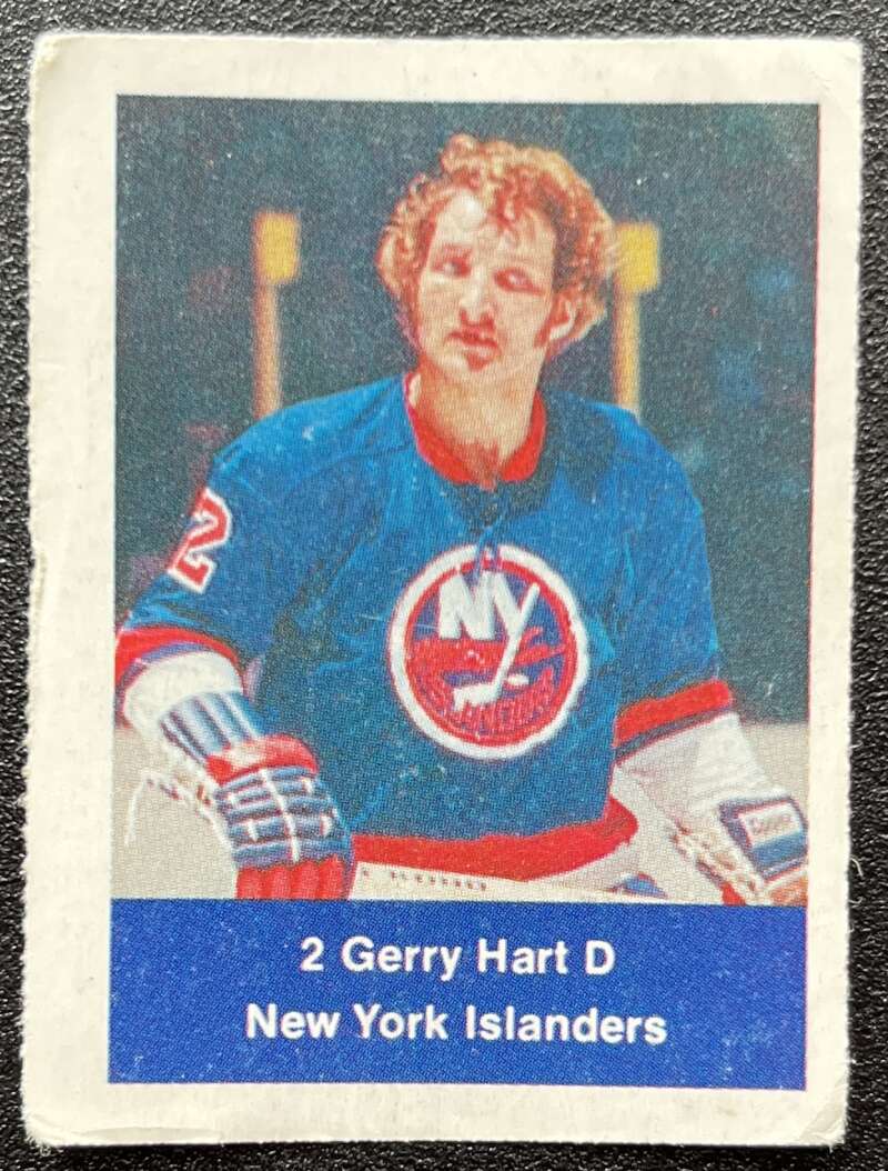 1974-75 Loblaws Hockey Sticker Gerry Hart Islanders V75957 Image 1