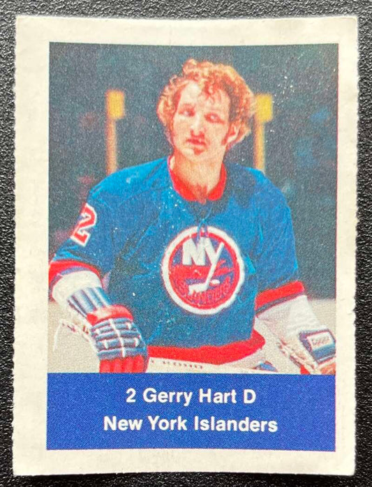 1974-75 Loblaws Hockey Sticker Gerry Hart Islanders  V75958 Image 1