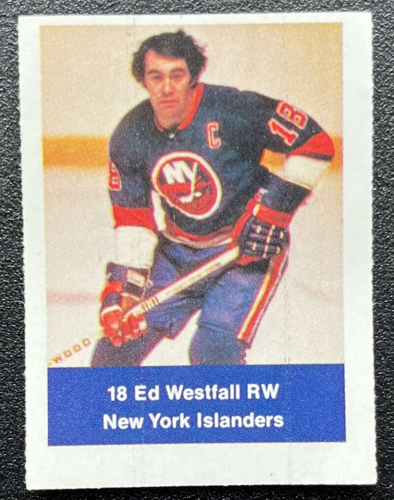 1974-75 Loblaws Hockey Sticker Ed Westfall Islanders V75963 Image 1