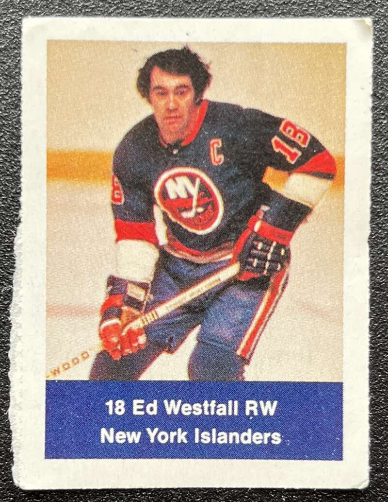 1974-75 Loblaws Hockey Sticker Ed Westfall Islanders V75964 Image 1