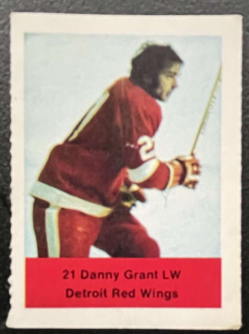 1974-75 Loblaws Hockey Sticker Danny Grant Red Wings V75971 Image 1