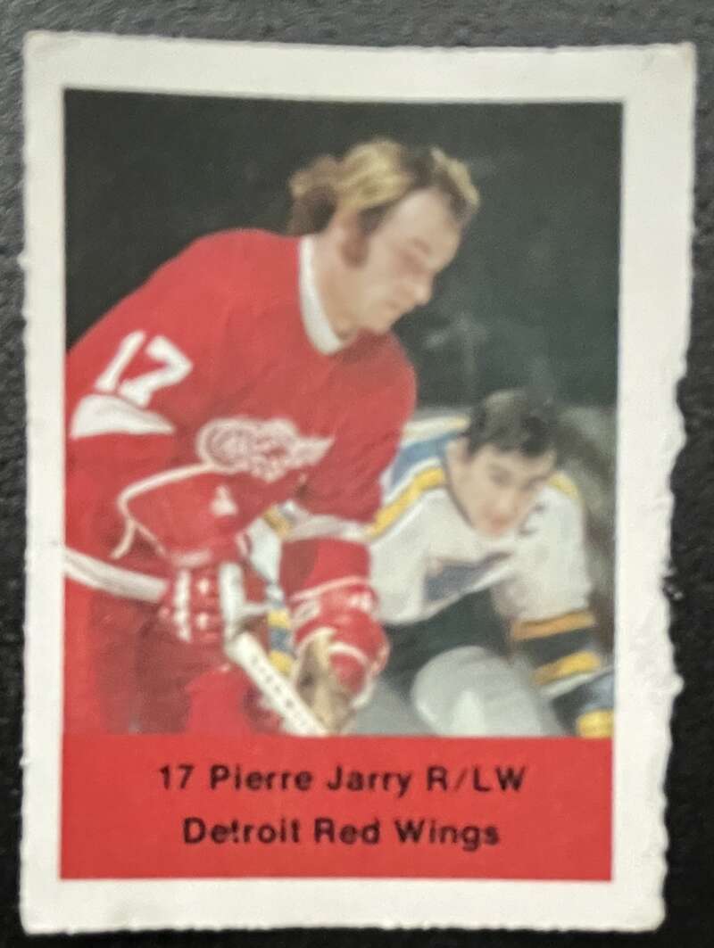 1974-75 Loblaws Hockey Sticker Pierre Jarry Red Wings V75972 Image 1