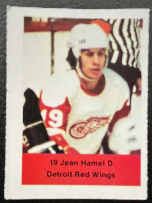 1974-75 Loblaws Hockey Sticker Jean Hamel Red Wings  V75974 Image 1