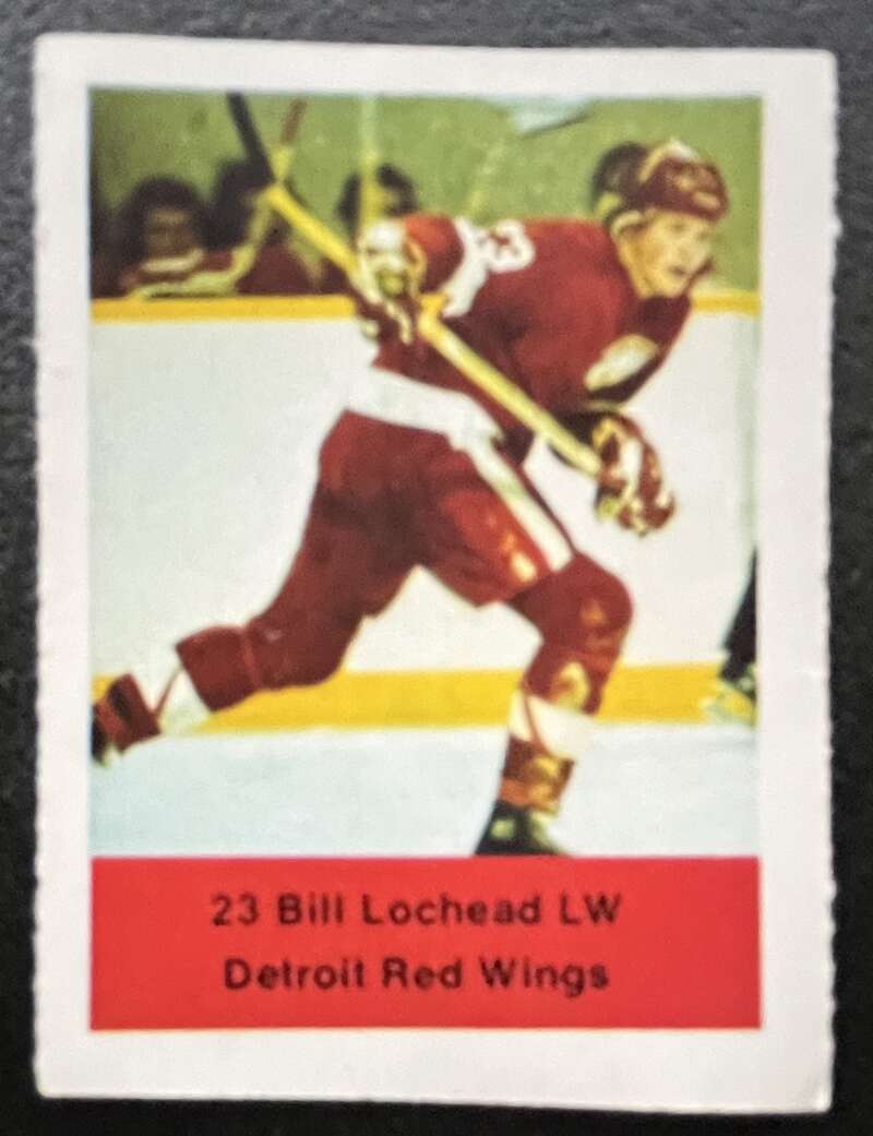 1974-75 Loblaws Hockey Sticker Bill Lochead Red Wings V75975 Image 1