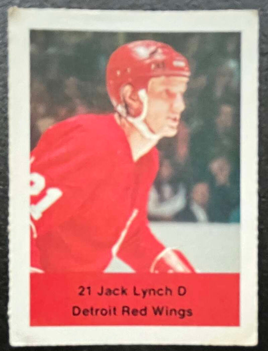 1974-75 Loblaws Hockey Sticker Jack Lynch Red Wings  V75978 Image 1
