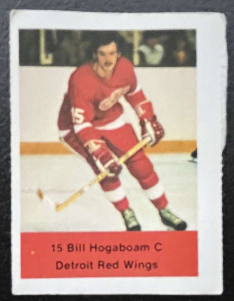 1974-75 Loblaws Hockey Sticker Bill Hogsboam Red Wings V75981 Image 1