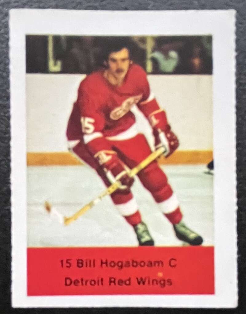 1974-75 Loblaws Hockey Sticker Bill Hogsboam Red Wings V75984 Image 1