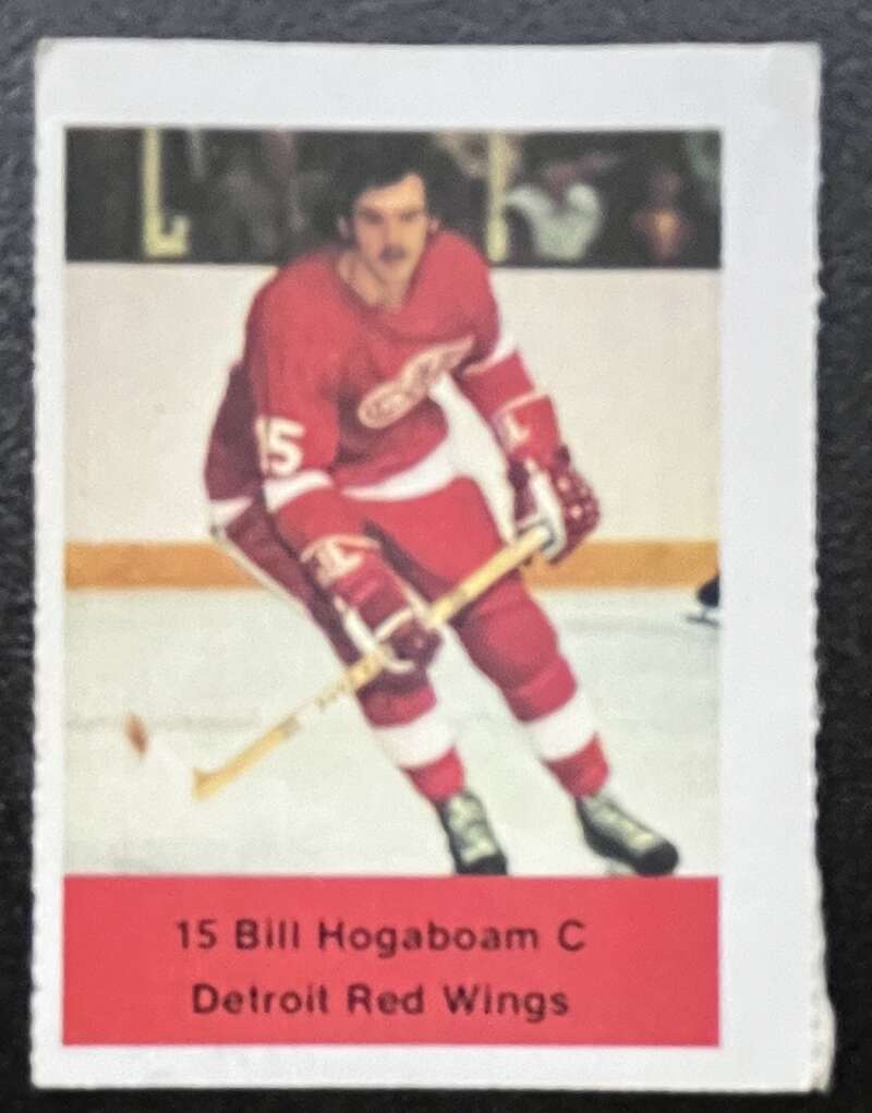1974-75 Loblaws Hockey Sticker Bill Hogsboam Red Wings V75985 Image 1