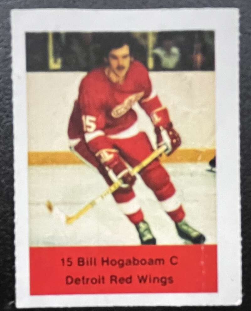 1974-75 Loblaws Hockey Sticker Bill Hogsboam Red Wings V75986 Image 1