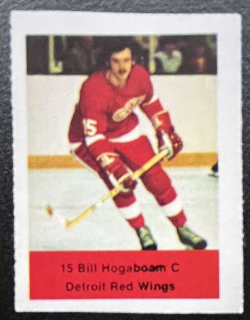 1974-75 Loblaws Hockey Sticker Bill Hogsboam Red Wings V75987 Image 1