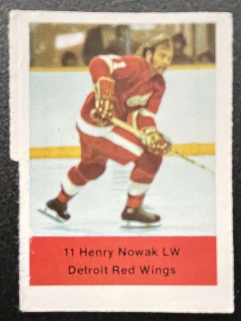 1974-75 Loblaws Hockey Sticker Henry Nowak Red Wings V75989 Image 1