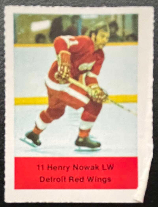 1974-75 Loblaws Hockey Sticker Henry Nowak Red Wings  V75990 Image 1