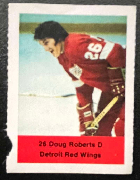 1974-75 Loblaws Hockey Sticker Doug Roberts Red Wings  V75994 Image 1