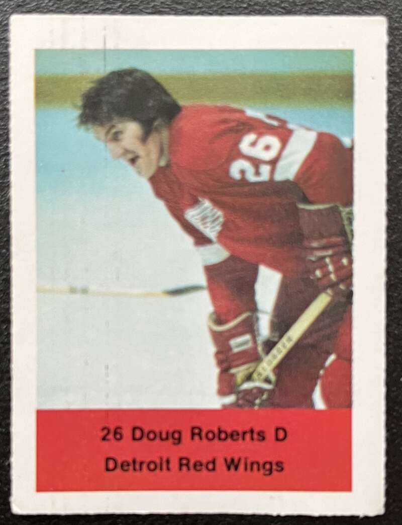 1974-75 Loblaws Hockey Sticker Doug Roberts Red Wings V75995 Image 1