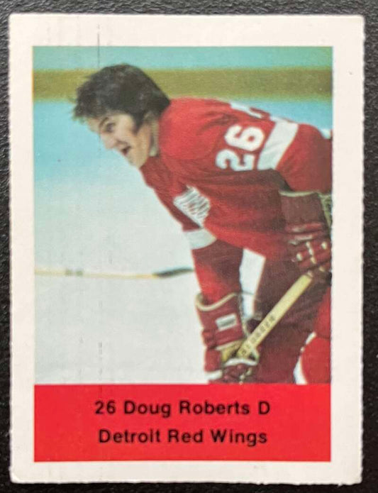 1974-75 Loblaws Hockey Sticker Doug Roberts Red Wings  V75995 Image 1