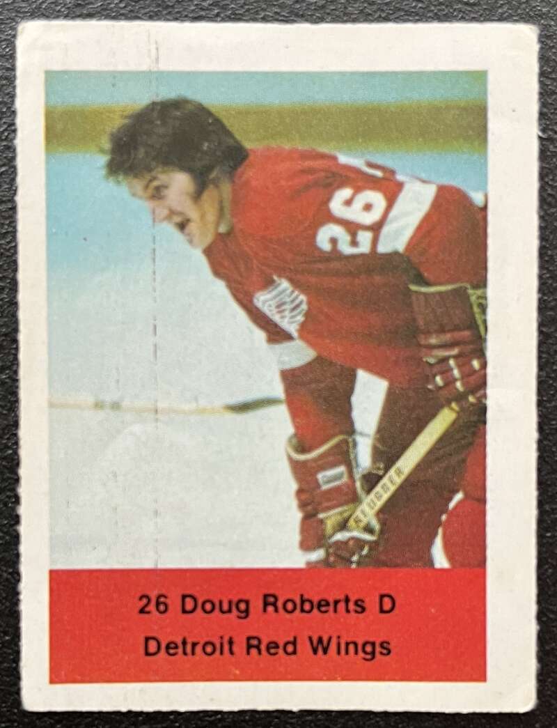 1974-75 Loblaws Hockey Sticker Doug Roberts Red Wings V75997 Image 1