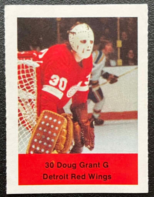 1974-75 Loblaws Hockey Sticker Doug Grant Red Wings  V75998 Image 1