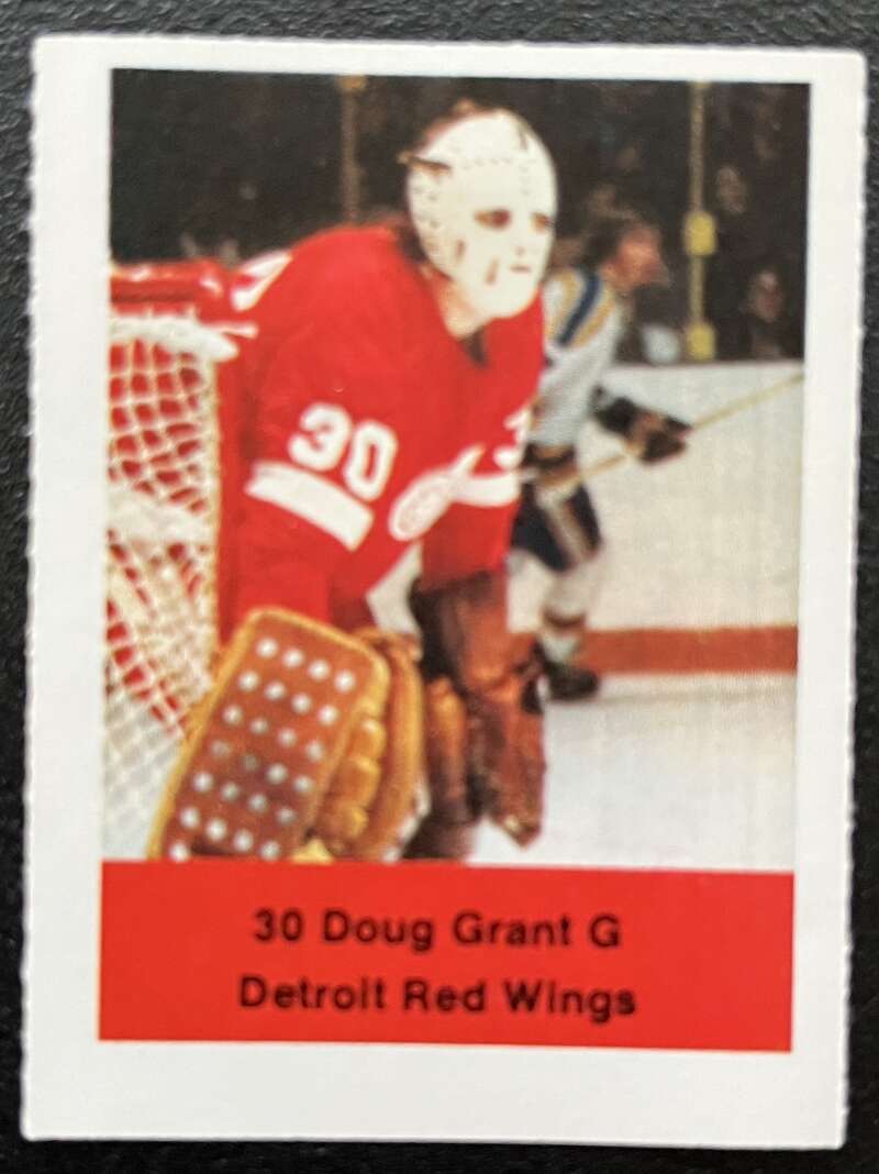 1974-75 Loblaws Hockey Sticker Doug Grant Red Wings V75999 Image 1