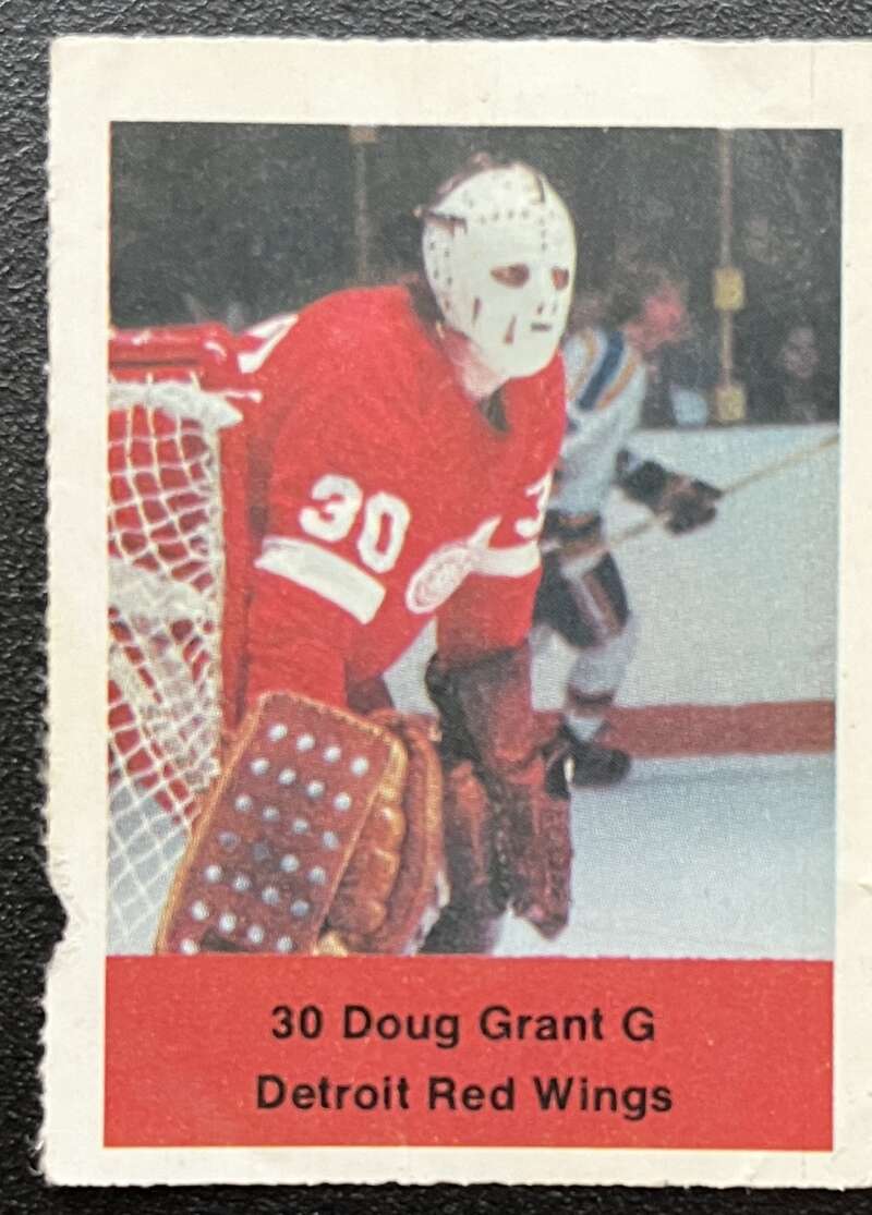 1974-75 Loblaws Hockey Sticker Doug Grant Red Wings V76000 Image 1