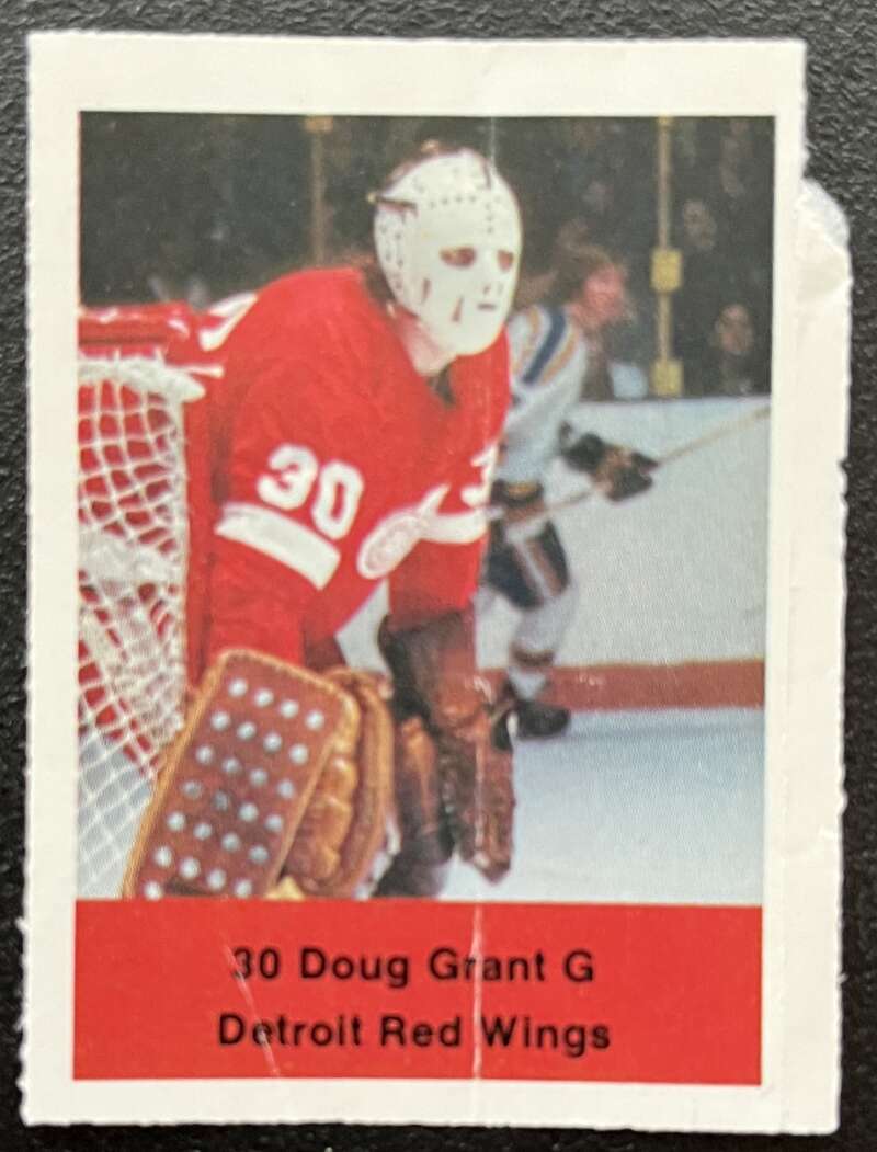 1974-75 Loblaws Hockey Sticker Doug Grant Red Wings V75701 Image 1