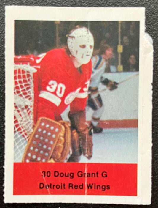 1974-75 Loblaws Hockey Sticker Doug Grant Red Wings  V75701 Image 1