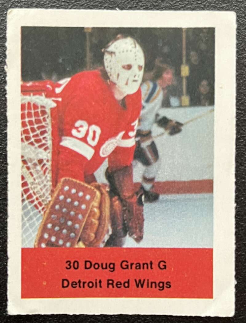 1974-75 Loblaws Hockey Sticker Doug Grant Red Wings V75702 Image 1