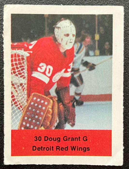 1974-75 Loblaws Hockey Sticker Doug Grant Red Wings  V75702 Image 1