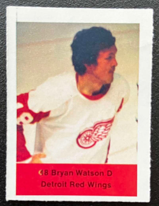 1974-75 Loblaws Hockey Sticker Bryan Watson Red Wings  V75712 Image 1