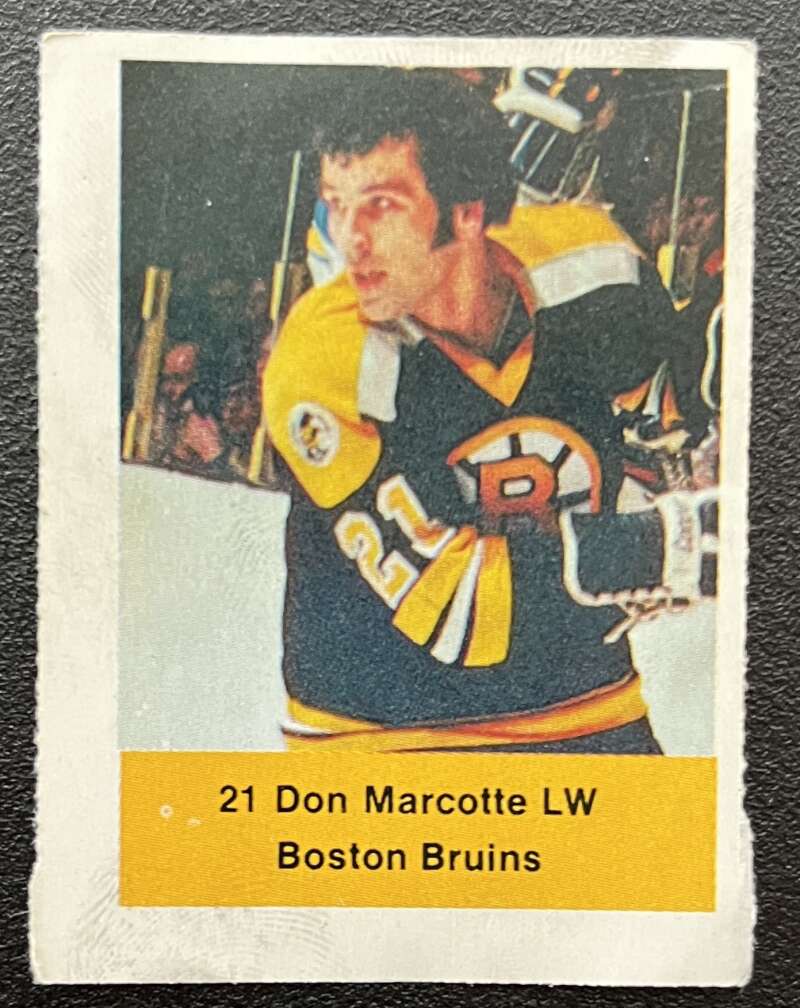1974-75 Loblaws Hockey Sticker Don Marcotte Bruins V75716 Image 1