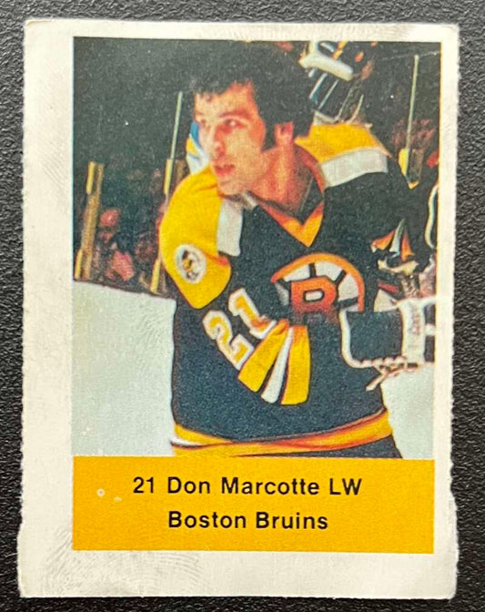 1974-75 Loblaws Hockey Sticker Don Marcotte Bruins V75716 Image 1