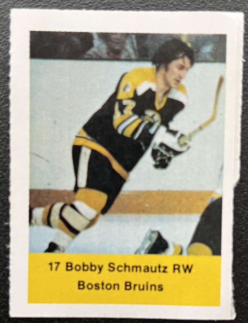 1974-75 Loblaws Hockey Sticker Bobby Schmautz Bruins V75726 Image 1