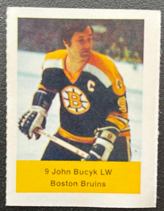 1974-75 Loblaws Hockey Sticker John Bucyk Bruins V75727 Image 1