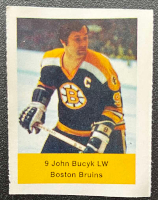 1974-75 Loblaws Hockey Sticker John Bucyk Bruins V75728 Image 1