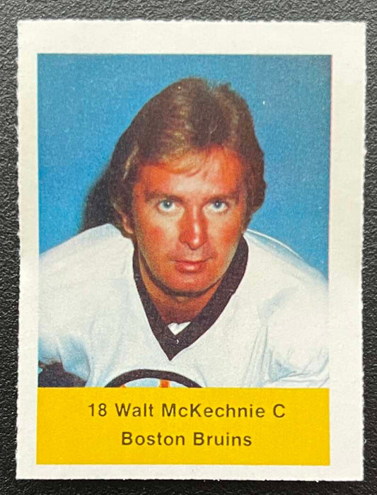 1974-75 Loblaws Hockey Sticker Walt McKechnie Bruins V75735 Image 1
