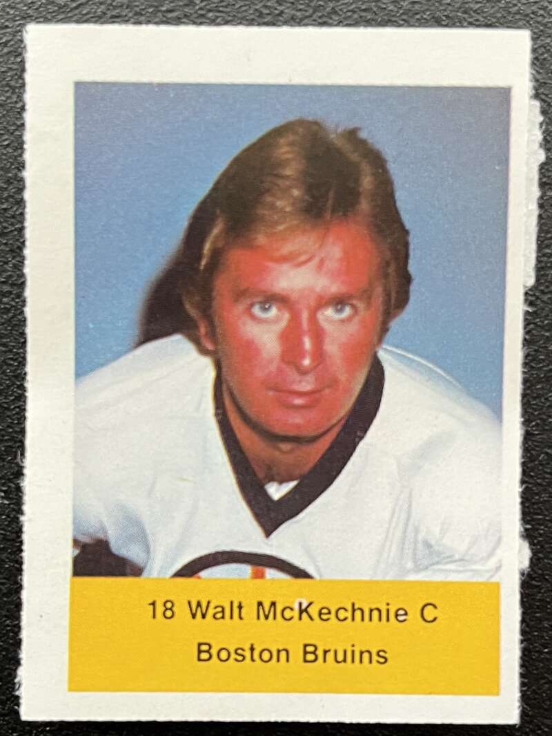 1974-75 Loblaws Hockey Sticker Walt McKechnie Bruins V75736 Image 1
